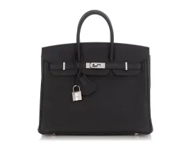 Hermès Black Togo Birkin 25