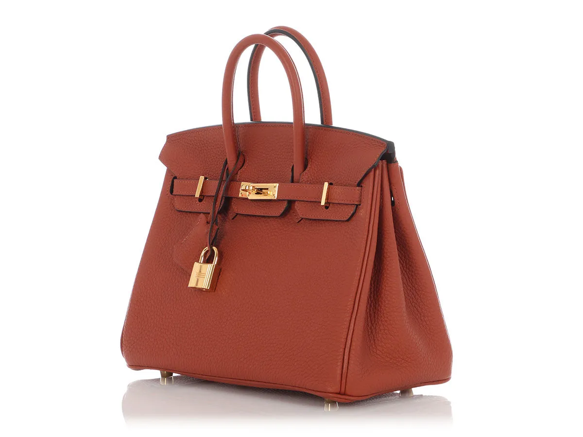 Hermès Cuivre Togo Birkin 25