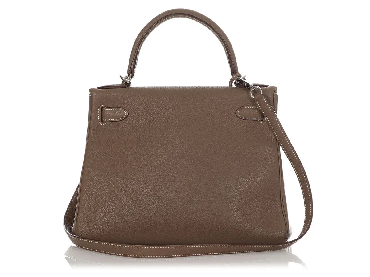 Hermès Etoupe Togo Kelly 28