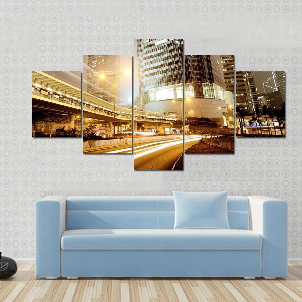 High Traffic Road Canvas Wall Art