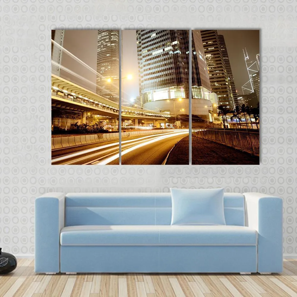 High Traffic Road Canvas Wall Art