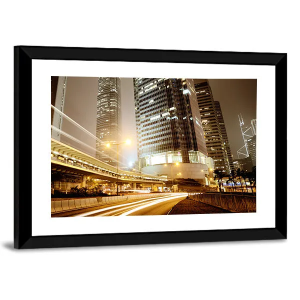 High Traffic Road Canvas Wall Art