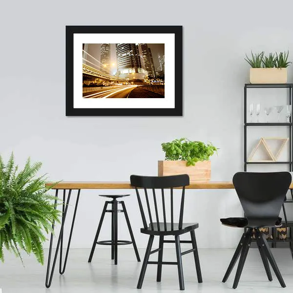 High Traffic Road Canvas Wall Art