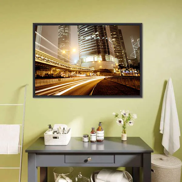 High Traffic Road Canvas Wall Art