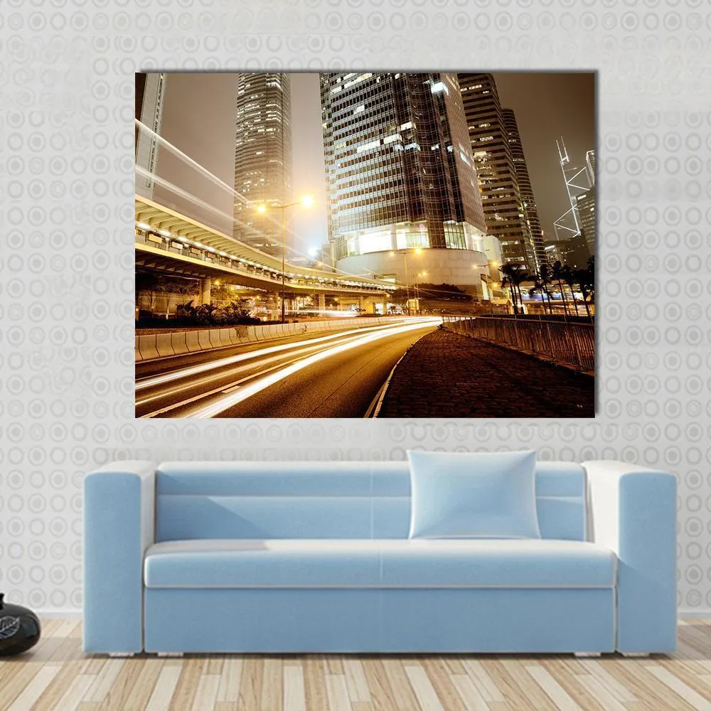 High Traffic Road Canvas Wall Art