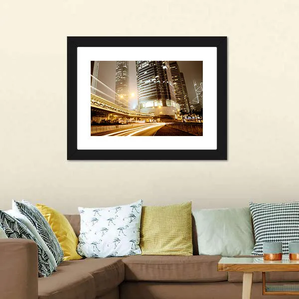 High Traffic Road Canvas Wall Art