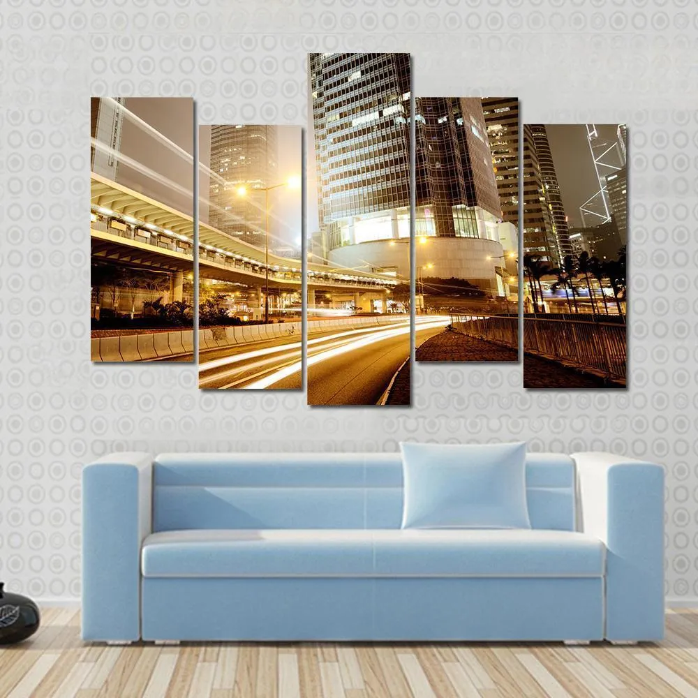 High Traffic Road Canvas Wall Art