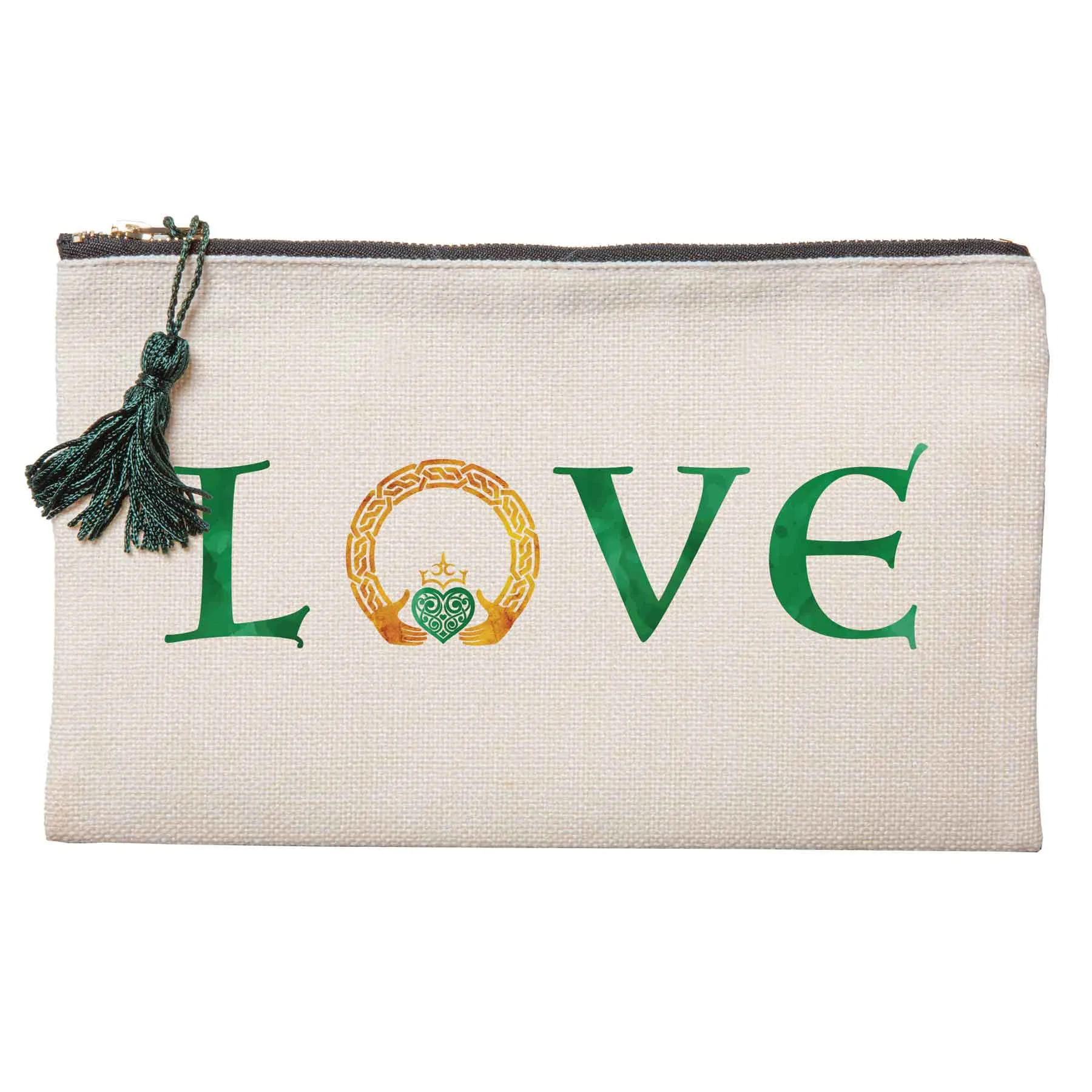 Irish Claddagh Love Makeup Bag