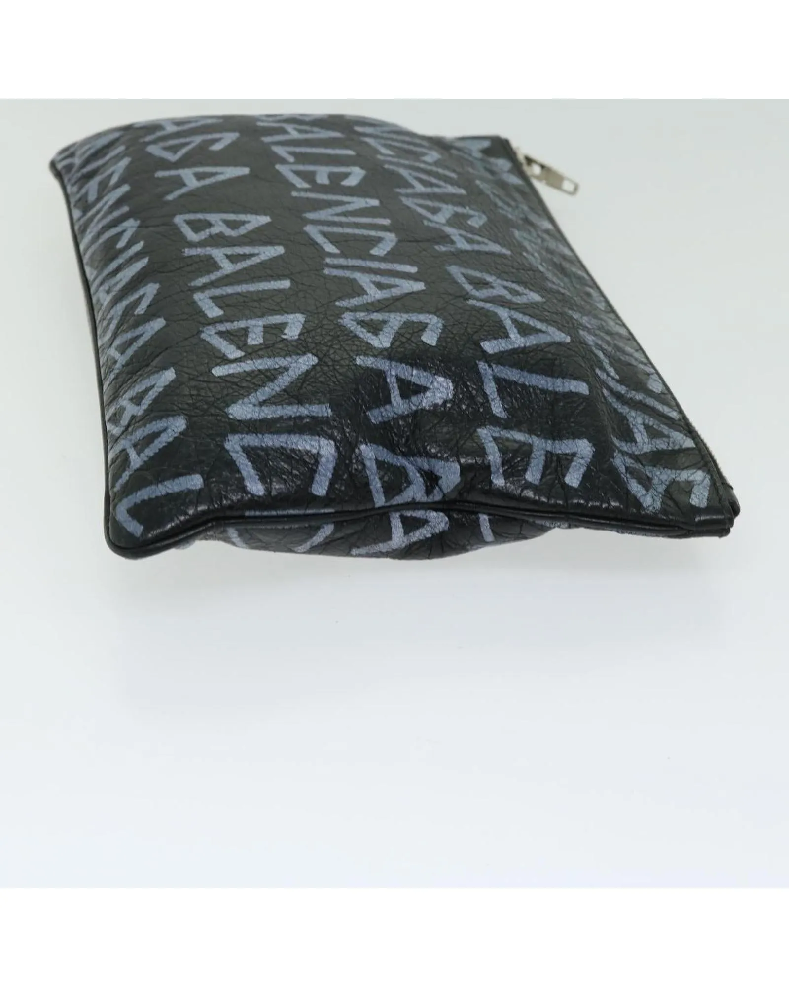 Leather Clutch Bag with Authenticity - Luxe Black