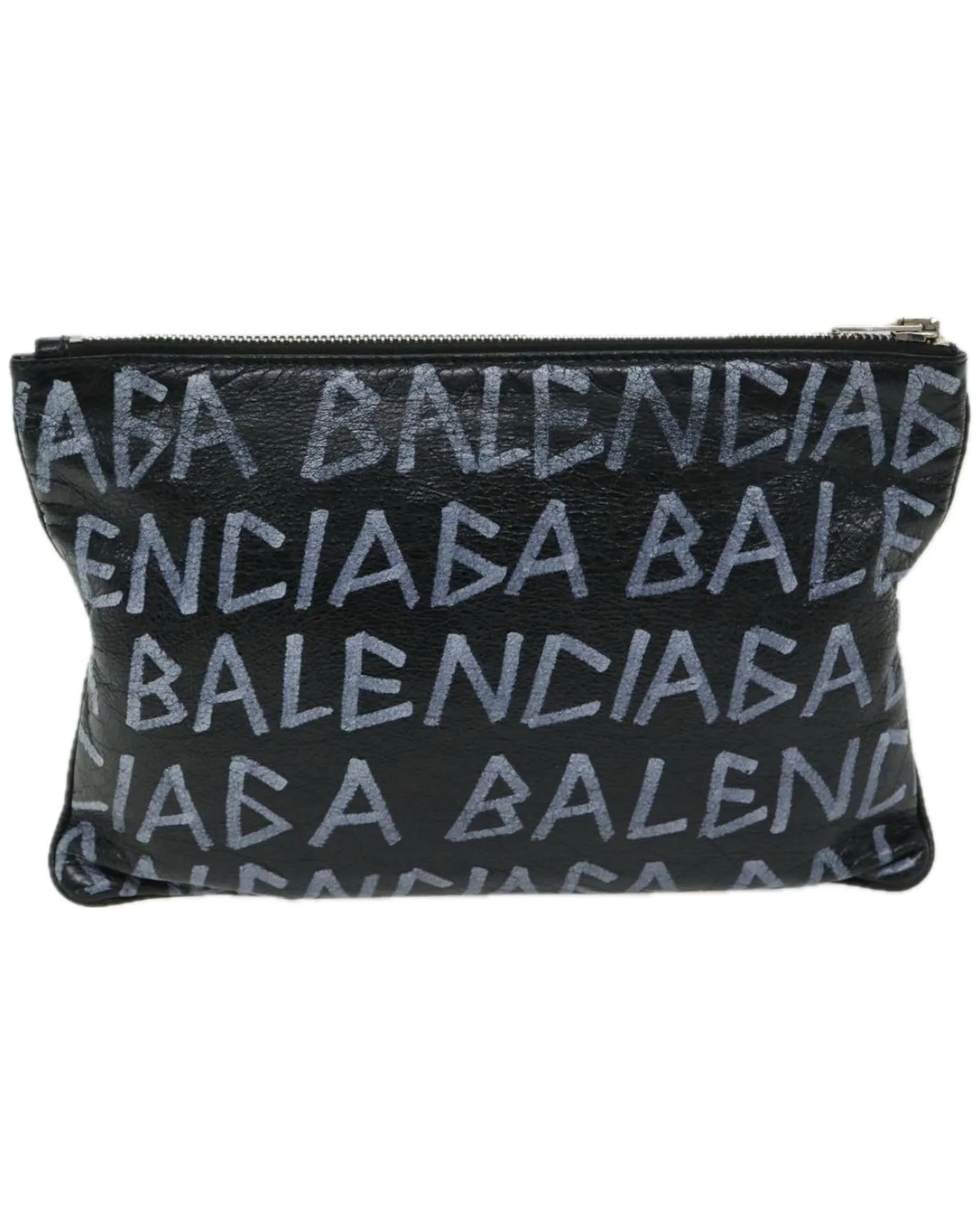 Leather Clutch Bag with Authenticity - Luxe Black