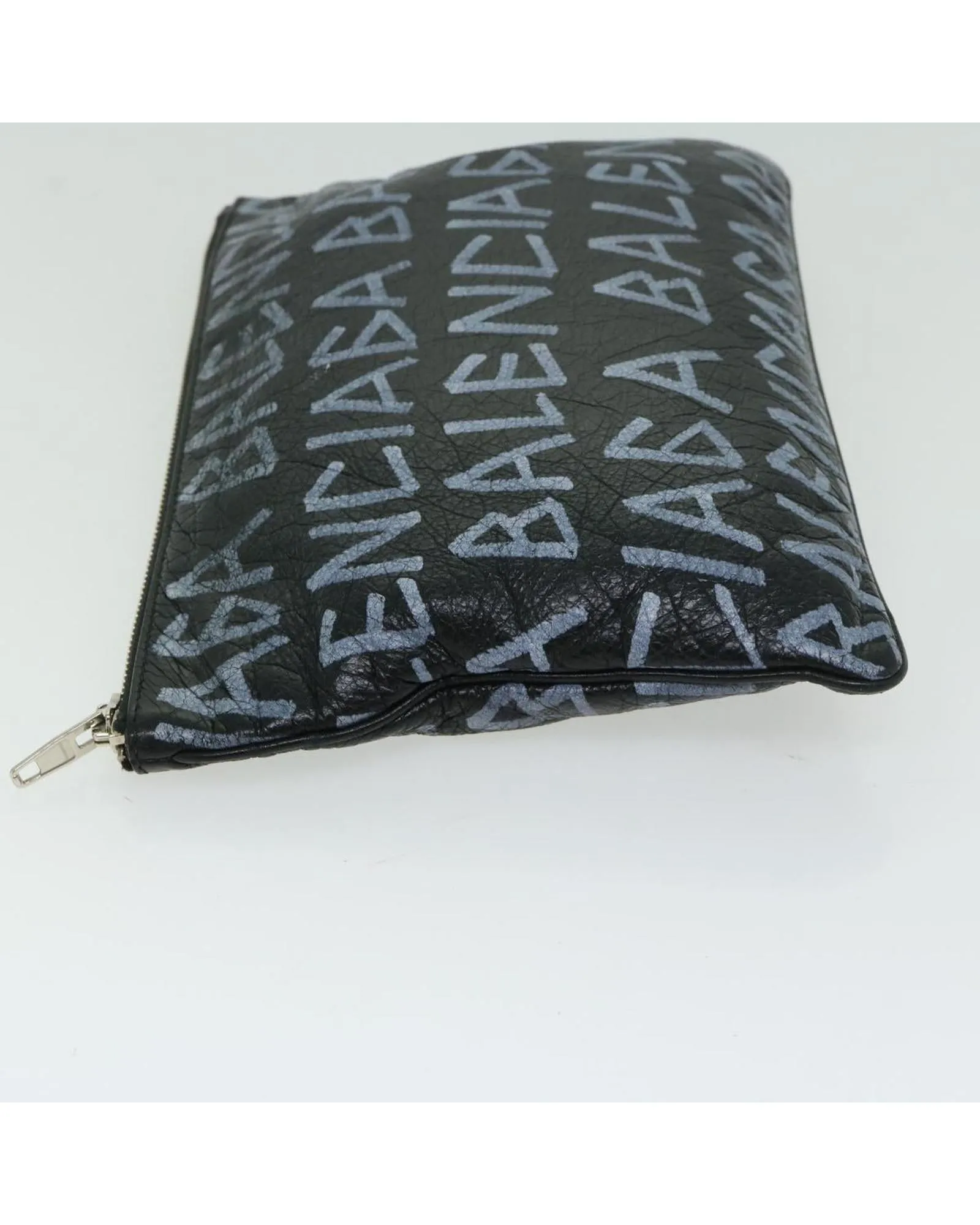 Leather Clutch Bag with Authenticity - Luxe Black