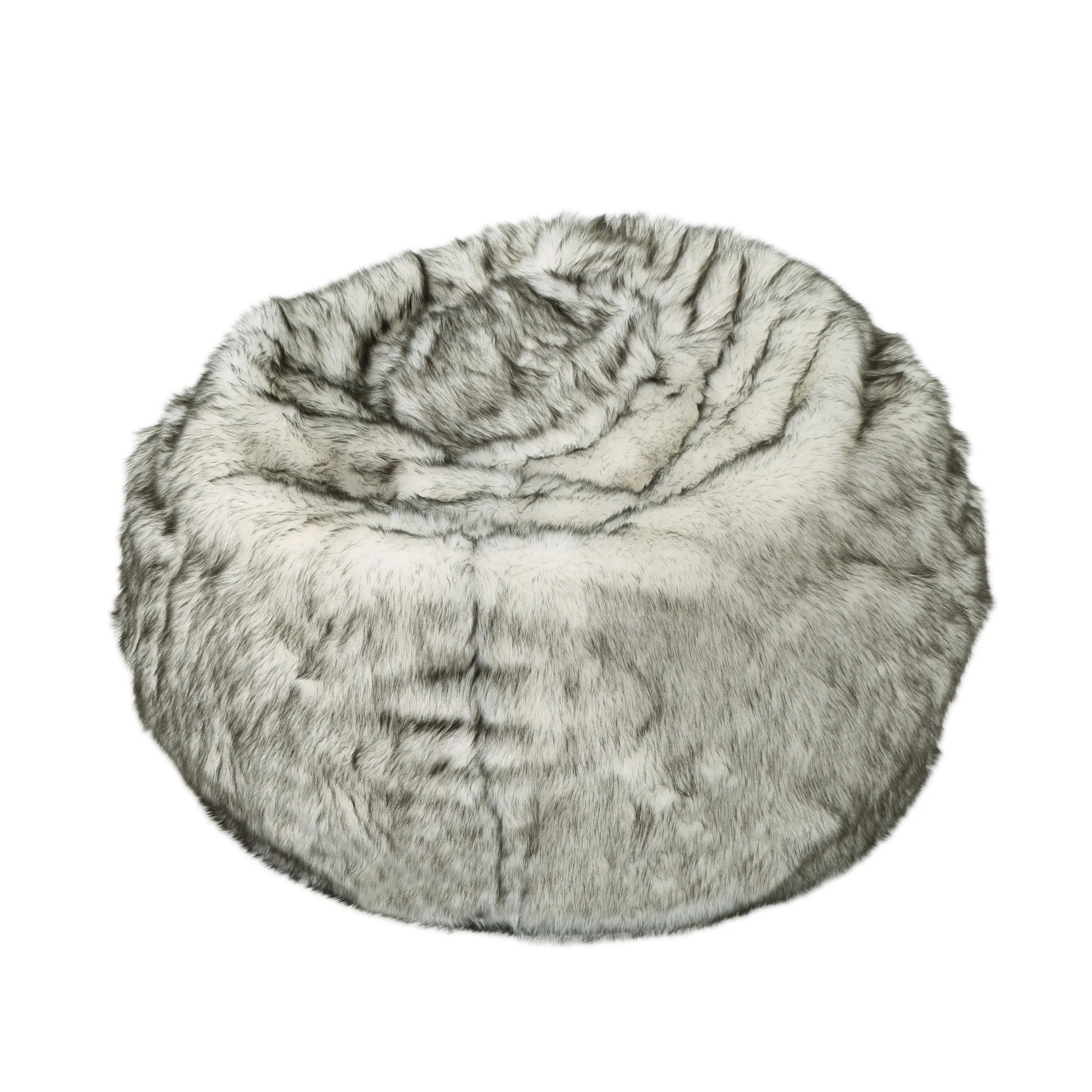 Leslie Modern 3 Foot Faux Fur Bean Bag Cover