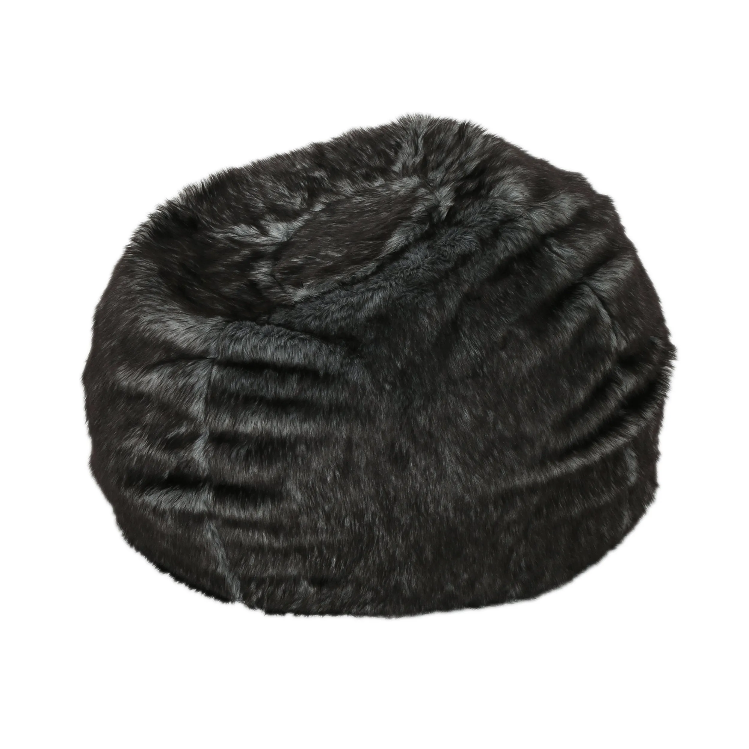 Leslie Modern 3 Foot Faux Fur Bean Bag Cover