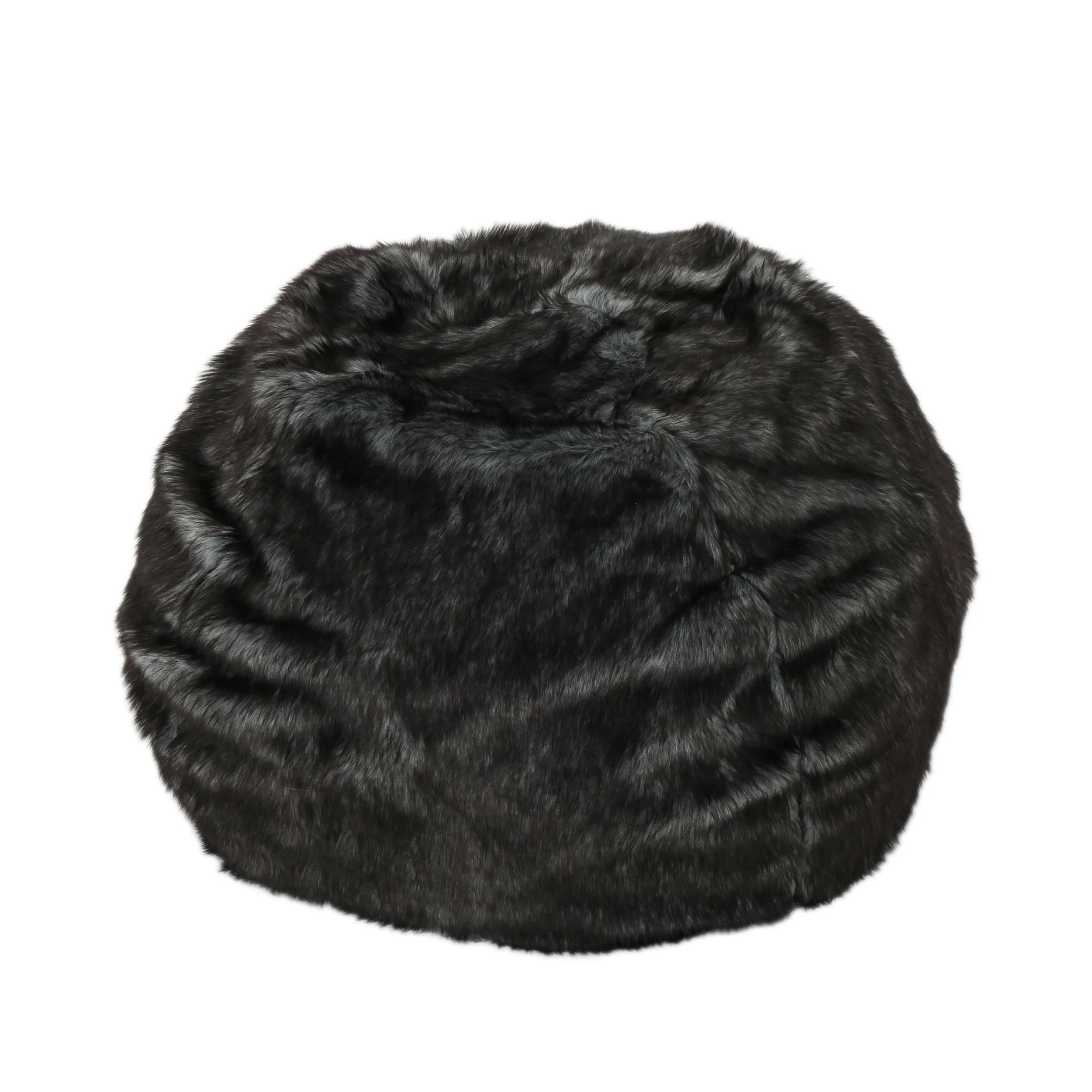 Leslie Modern 3 Foot Faux Fur Bean Bag Cover