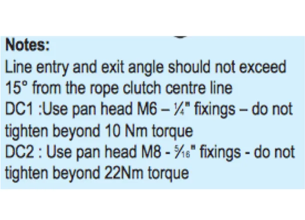 Lewmar DC2 Triple Rope Clutch - 3 Rope Size Options