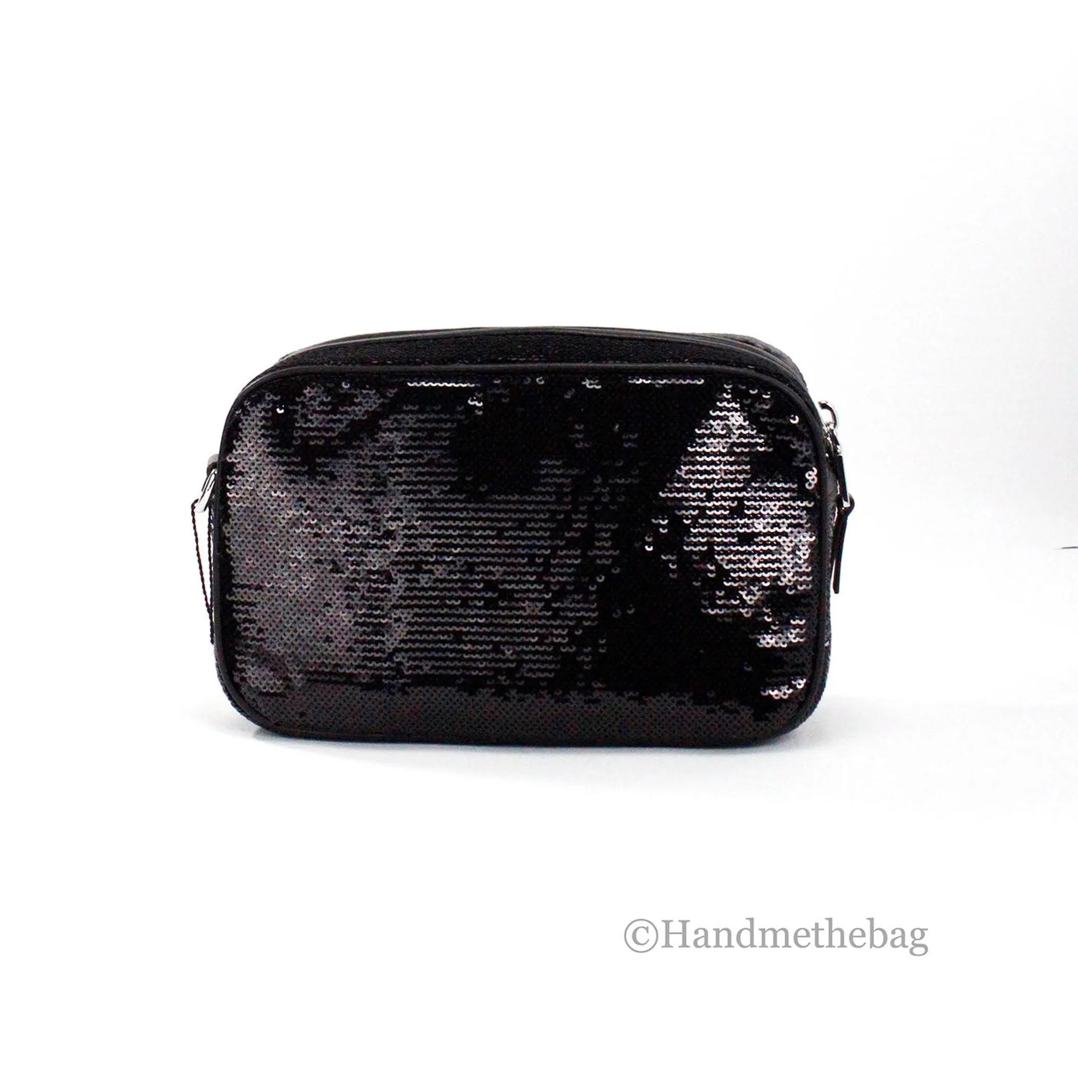 Marc Jacobs Flash Black Sequined Camera Crossbody Bag