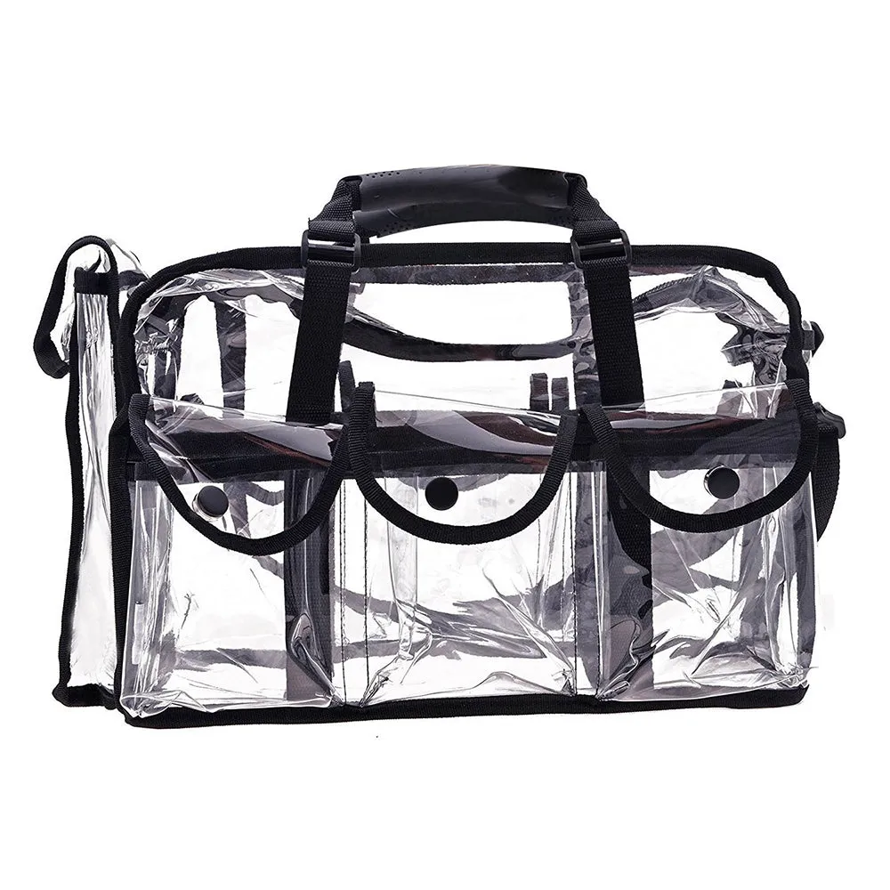 Men’s Women’s Large Transparent Makeup Organizer Bag Makeup Artists Travel Bag