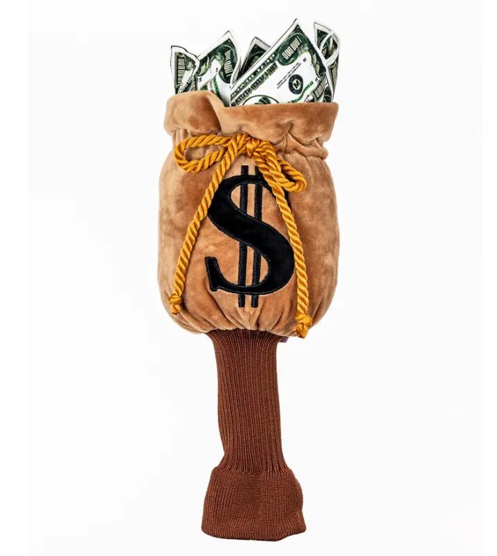 Money Bags Golf Headcover