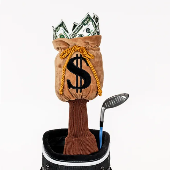 Money Bags Golf Headcover