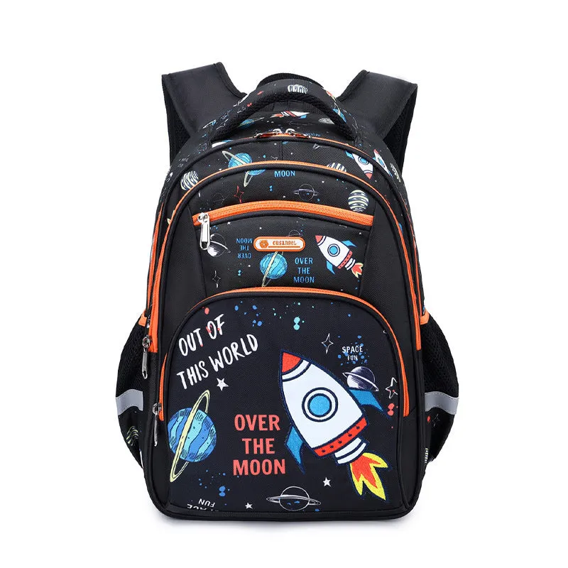 New Schoolbag Children's Grade 3-6 Primary School Boy Large-Capacity Backpack Backpack Space Schoolbag Girl