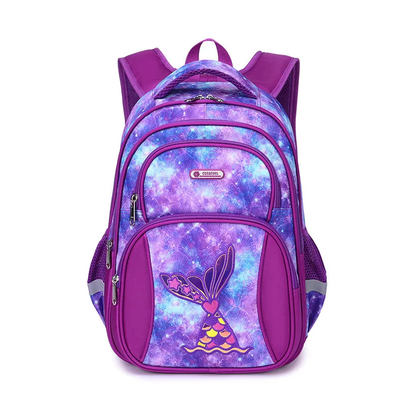 New Schoolbag Children's Grade 3-6 Primary School Boy Large-Capacity Backpack Backpack Space Schoolbag Girl