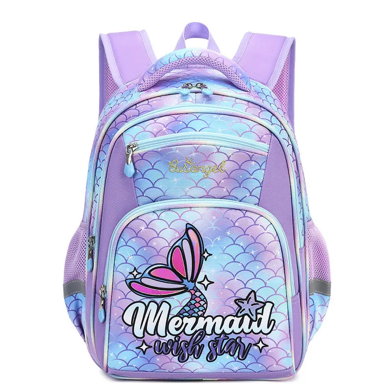 New Schoolbag Children's Grade 3-6 Primary School Boy Large-Capacity Backpack Backpack Space Schoolbag Girl