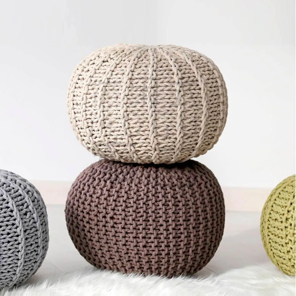 Nordic Creative Knitted Bean Bag Chair