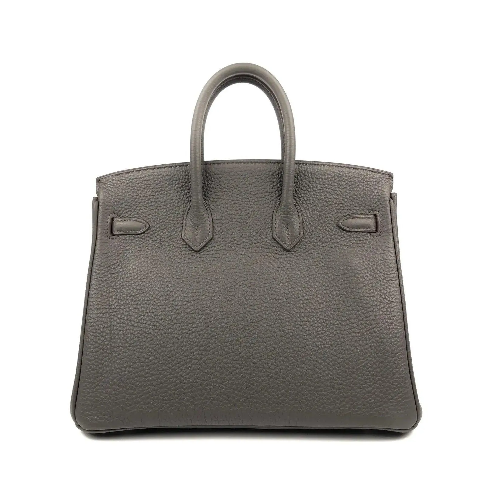 Rare HERMES Birkin 25 Etain Gray Togo Leather Bag