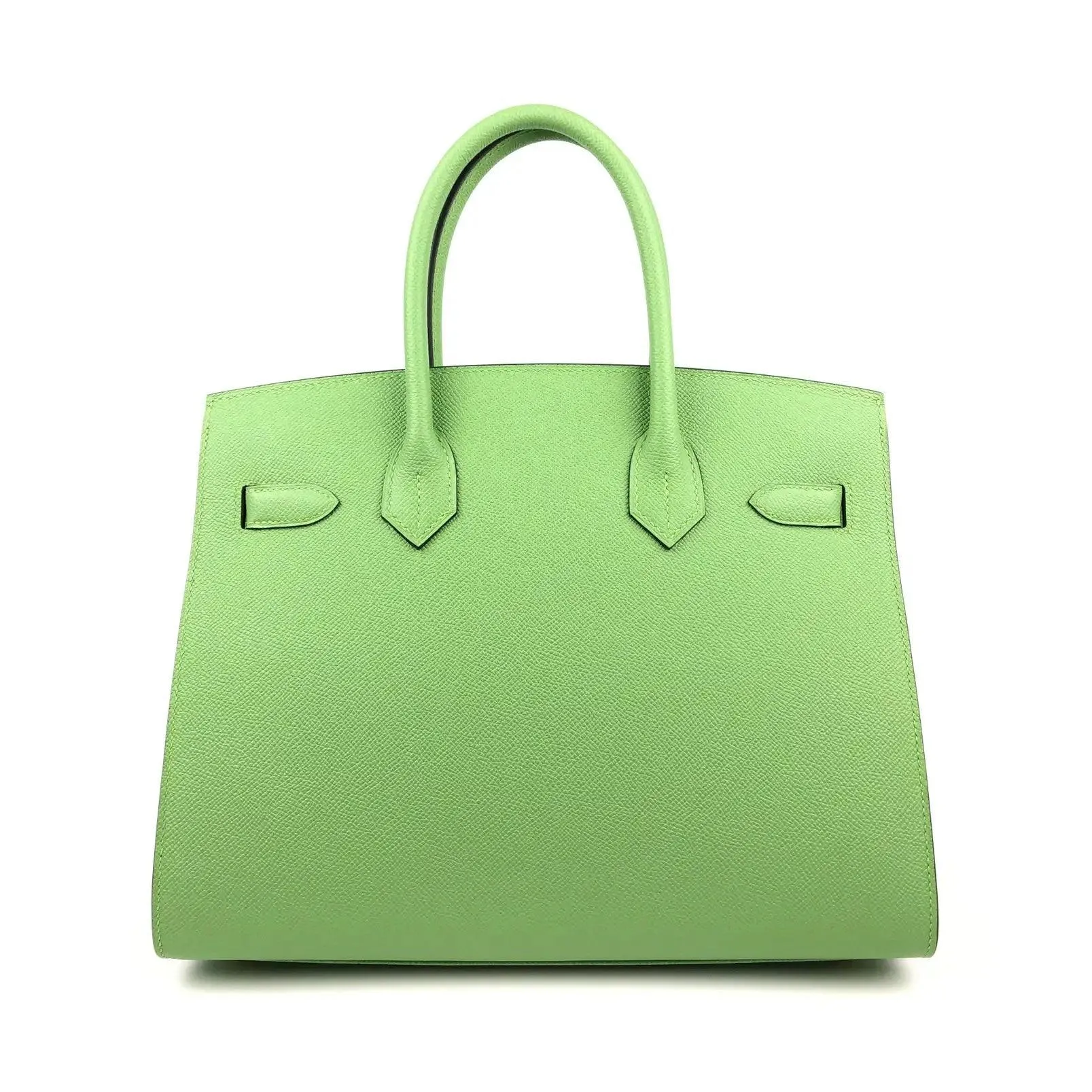 Rare HERMES Birkin 30 Vert Criquet Green Sellier Epsom Leather Bag