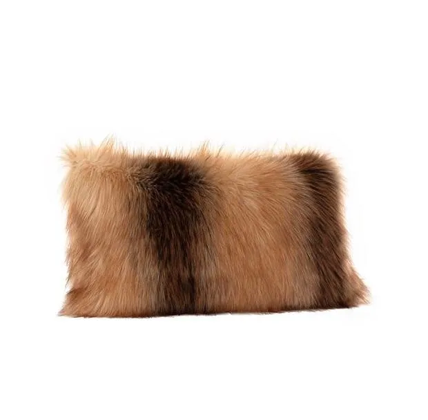 Red Fox Faux Fur Pillows by Fabulous Furs | Limited Edition