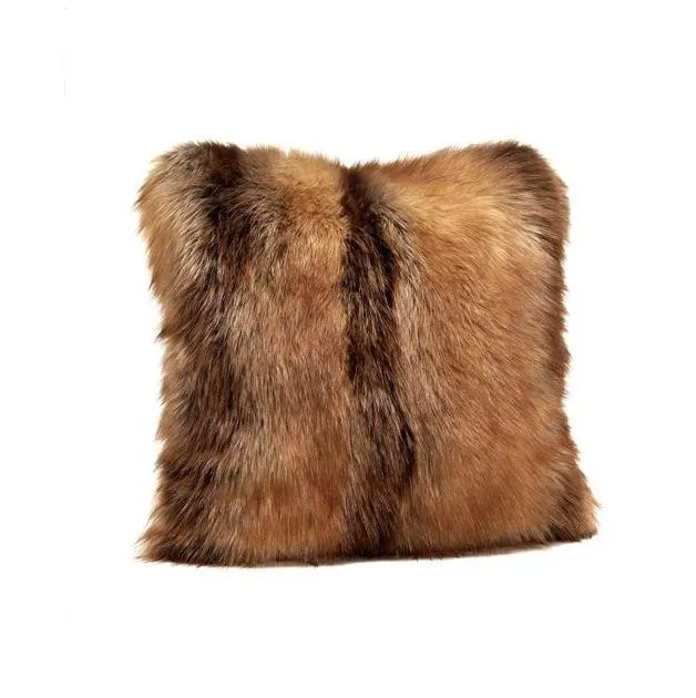 Red Fox Faux Fur Pillows by Fabulous Furs | Limited Edition