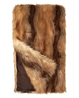 Red Fox Faux Fur Throw by Fabulous Furs | Limited Edition