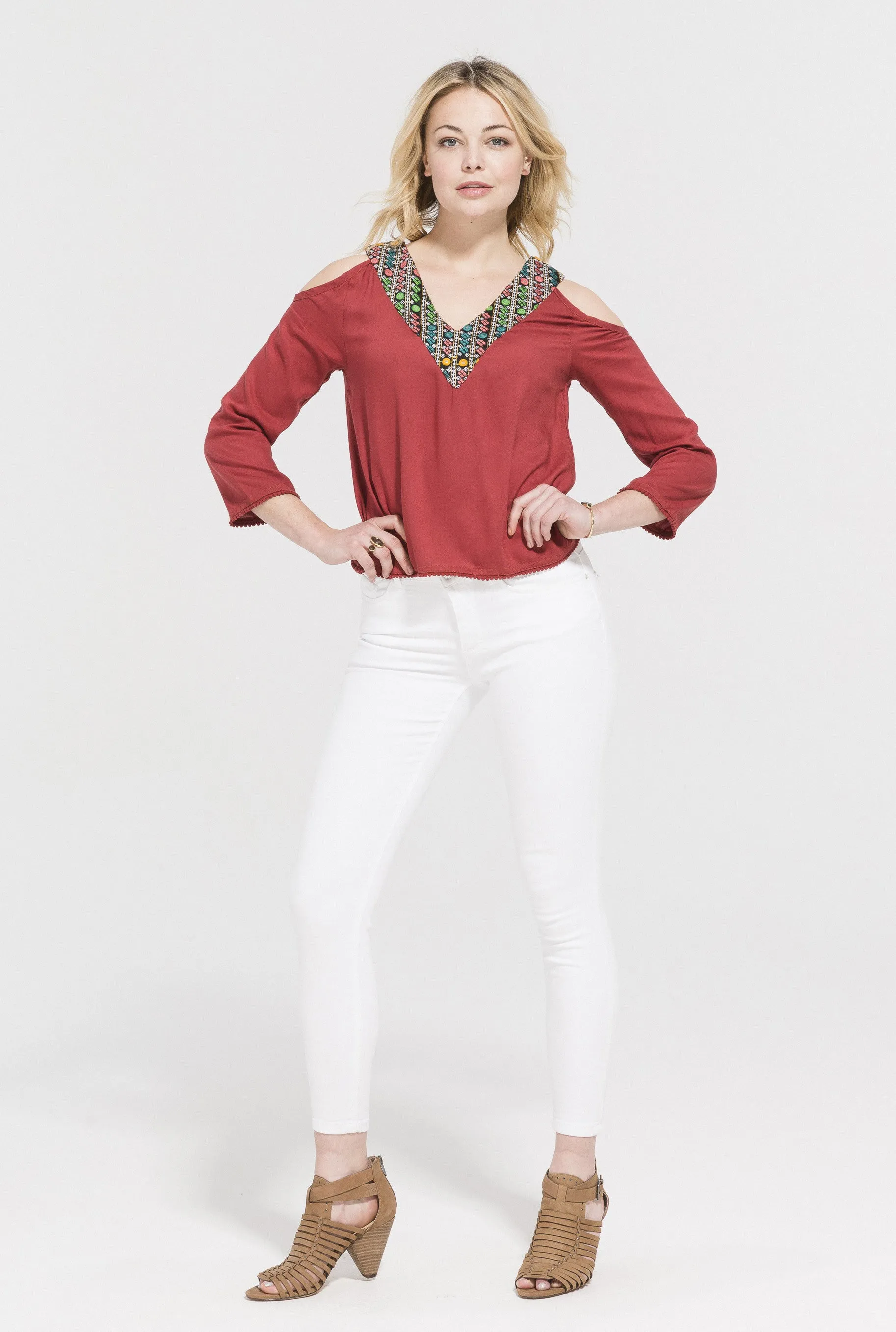 Ruby Cold Shoulder Top