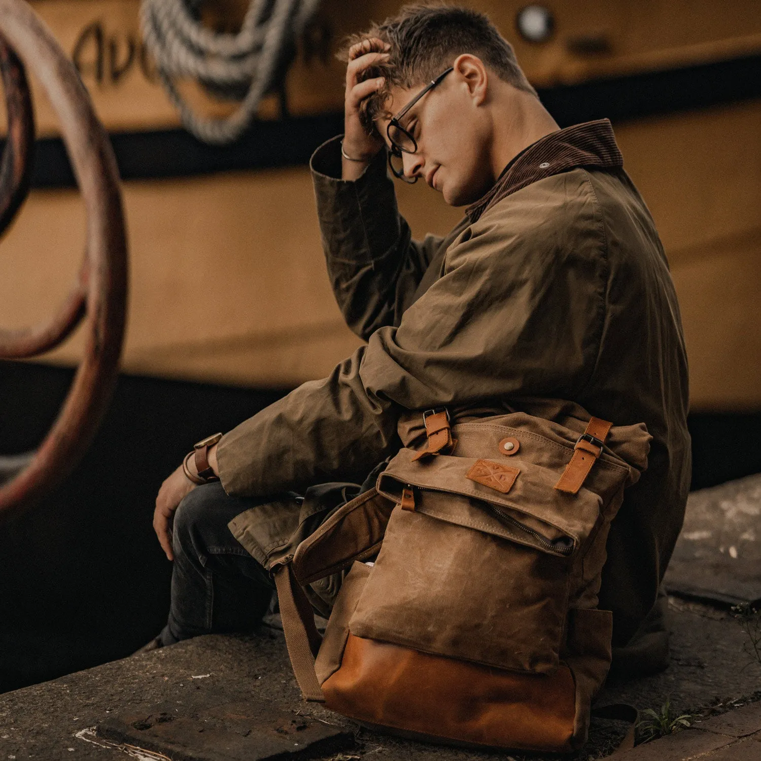 Taw - Waxed Canvas Rolltop Backpack