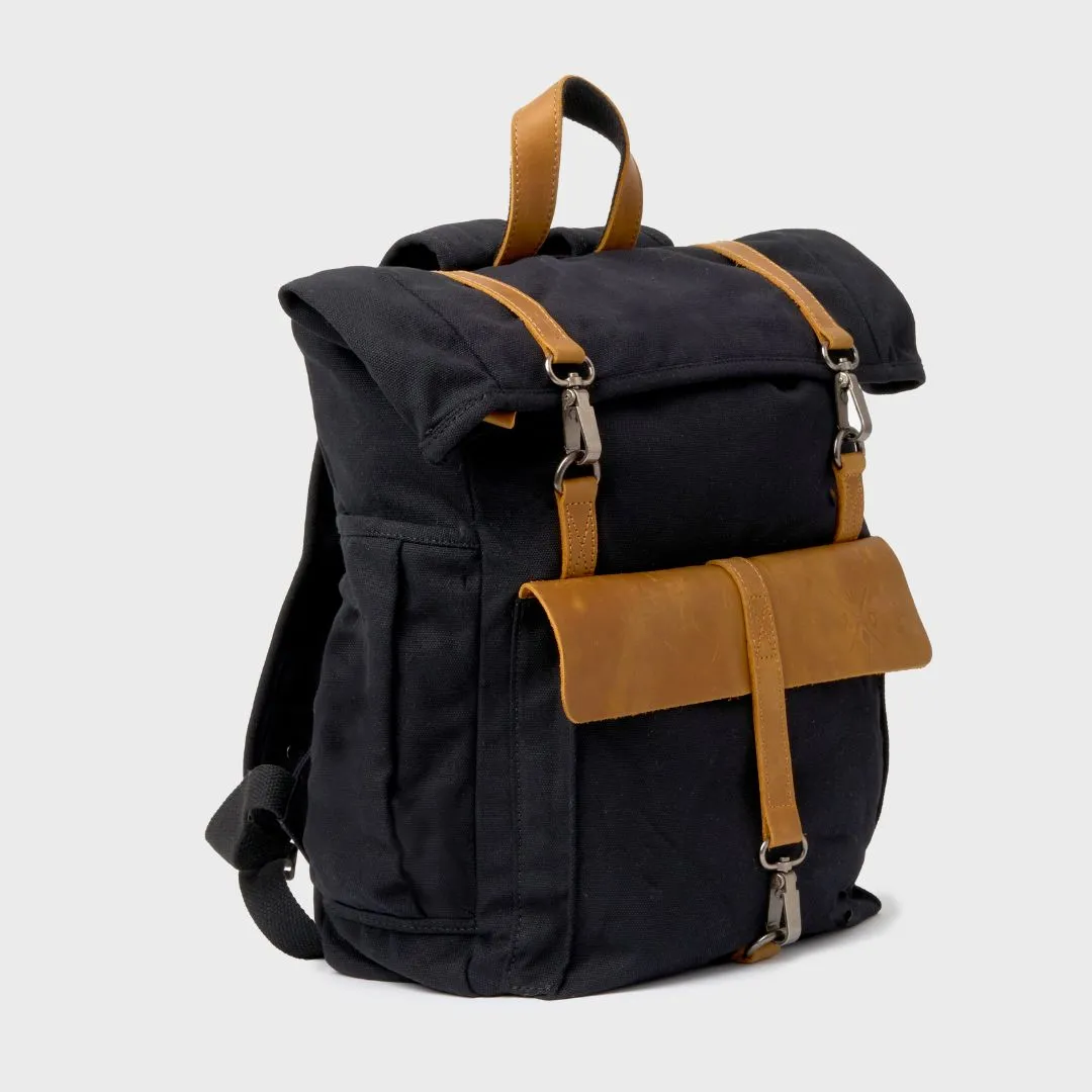 Tay - Canvas Rolltop Backpack