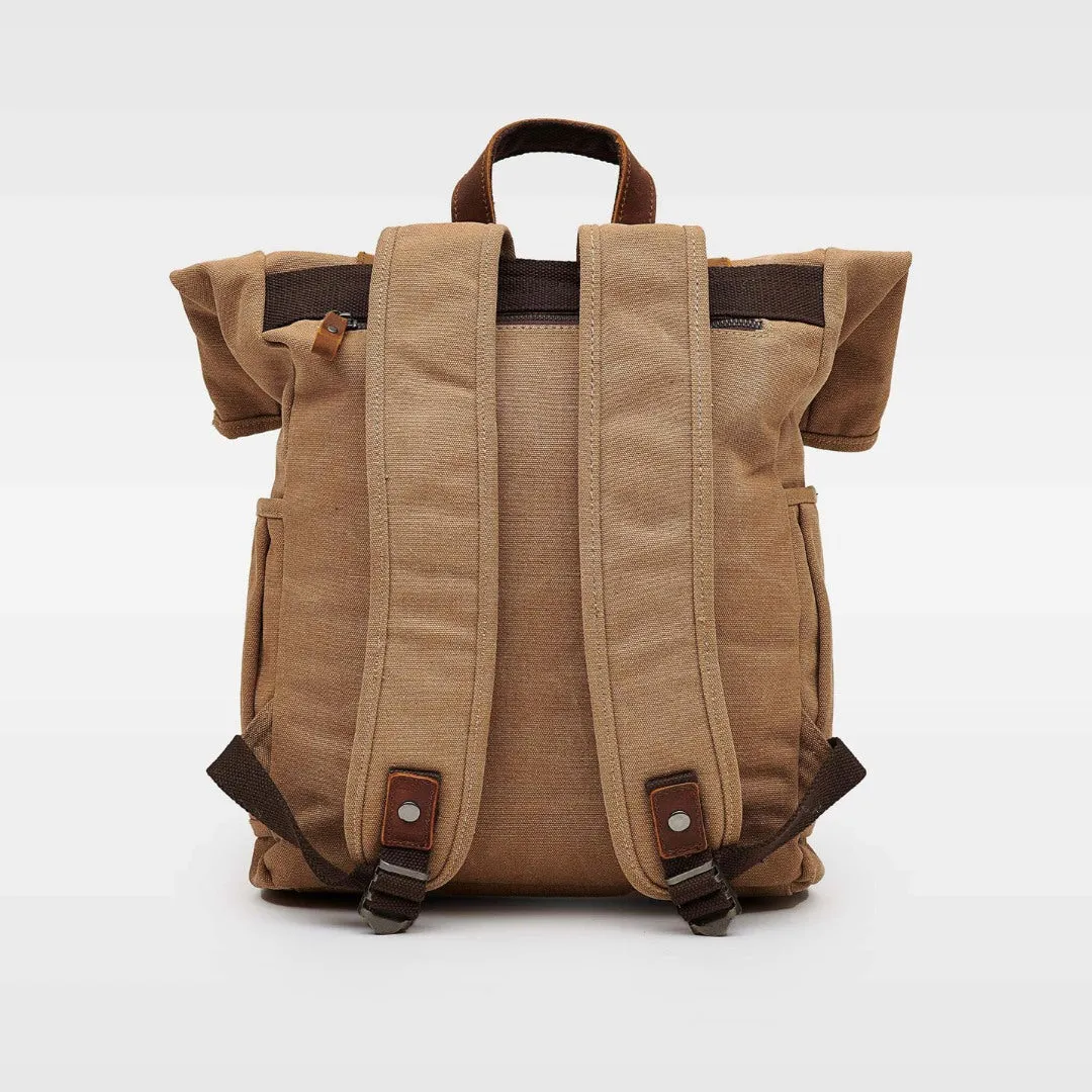 Tay - Canvas Rolltop Backpack