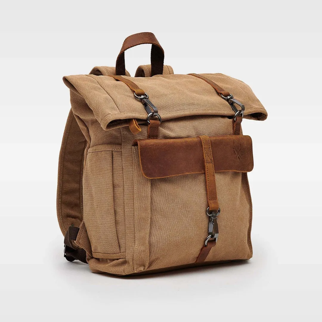 Tay - Canvas Rolltop Backpack