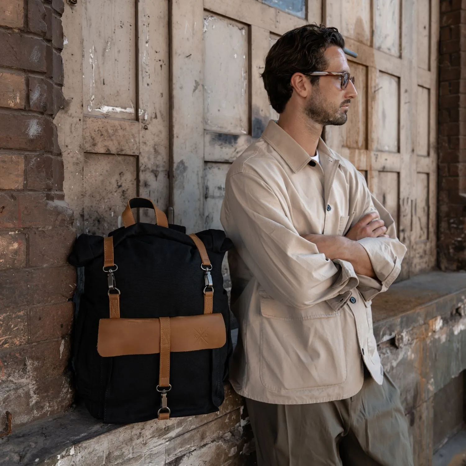 Tay - Canvas Rolltop Backpack