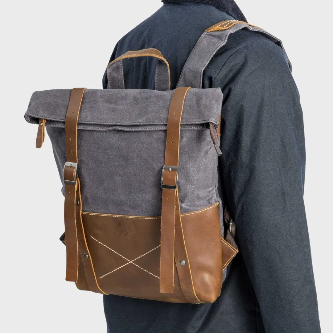 Thames - Waxed Canvas Backpack