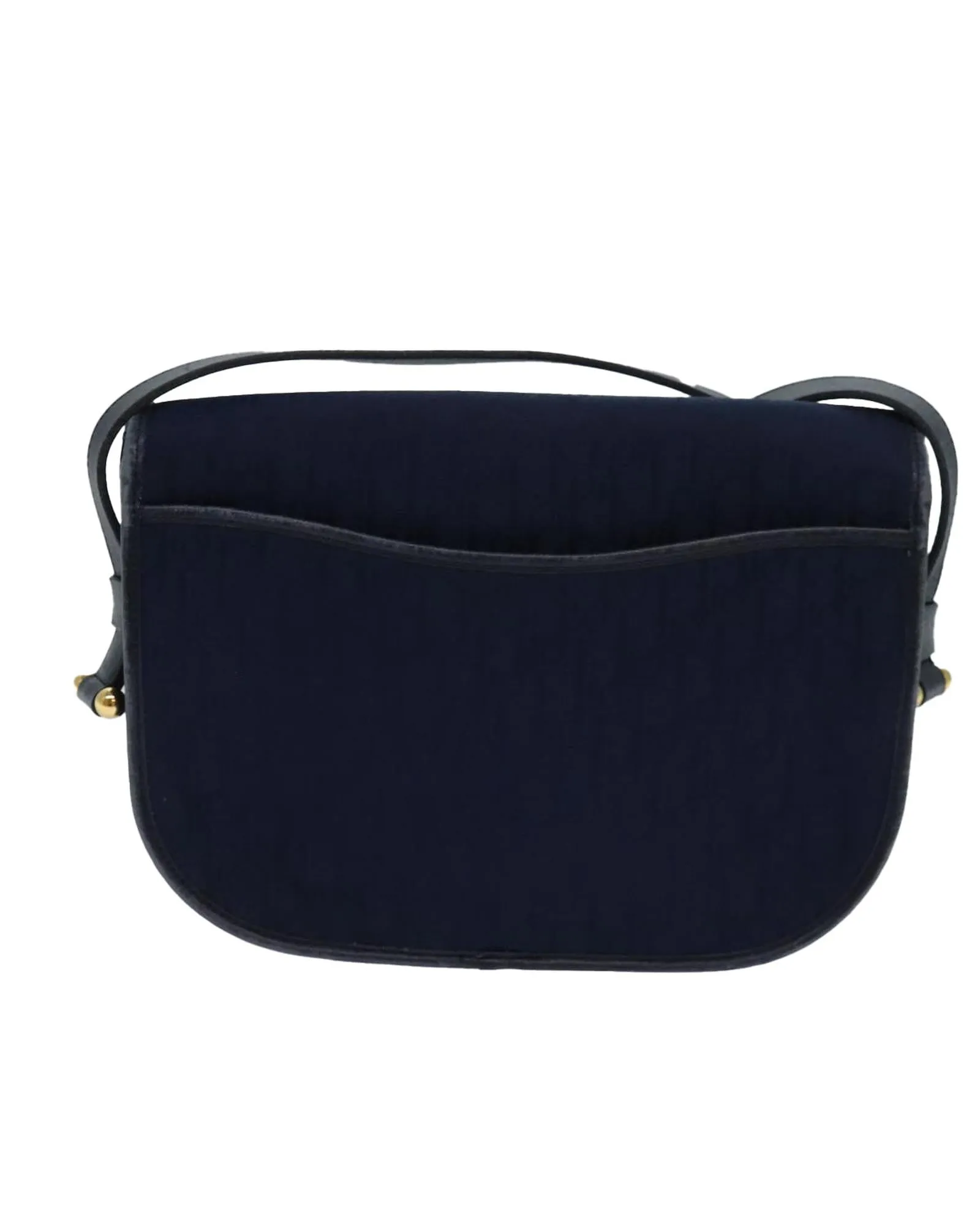 Trotter Canvas Shoulder Bag in Navy by Christian Dior