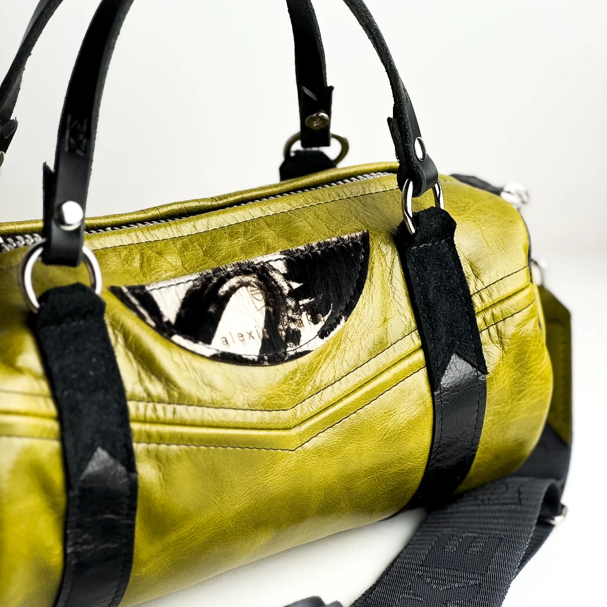 Urban Edge Collection | Gigi Baby Duffel   Crossbody | Olive Leaf