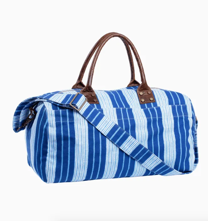 Vintage Stripe Duffle Bag by John Robshaw