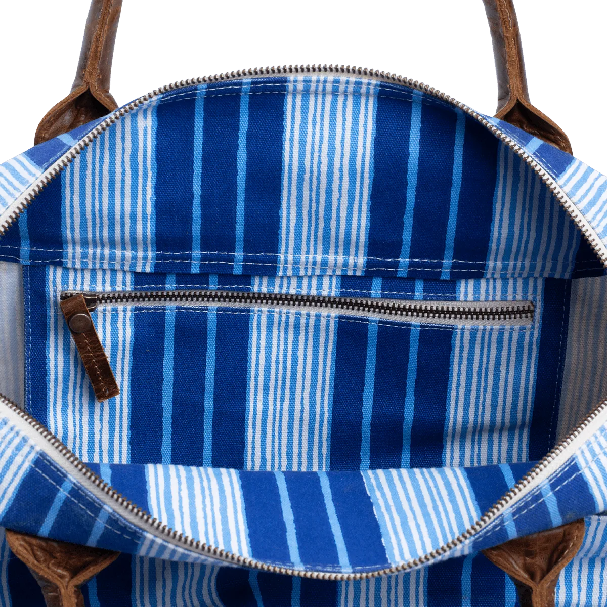 Vintage Stripe Duffle Bag by John Robshaw