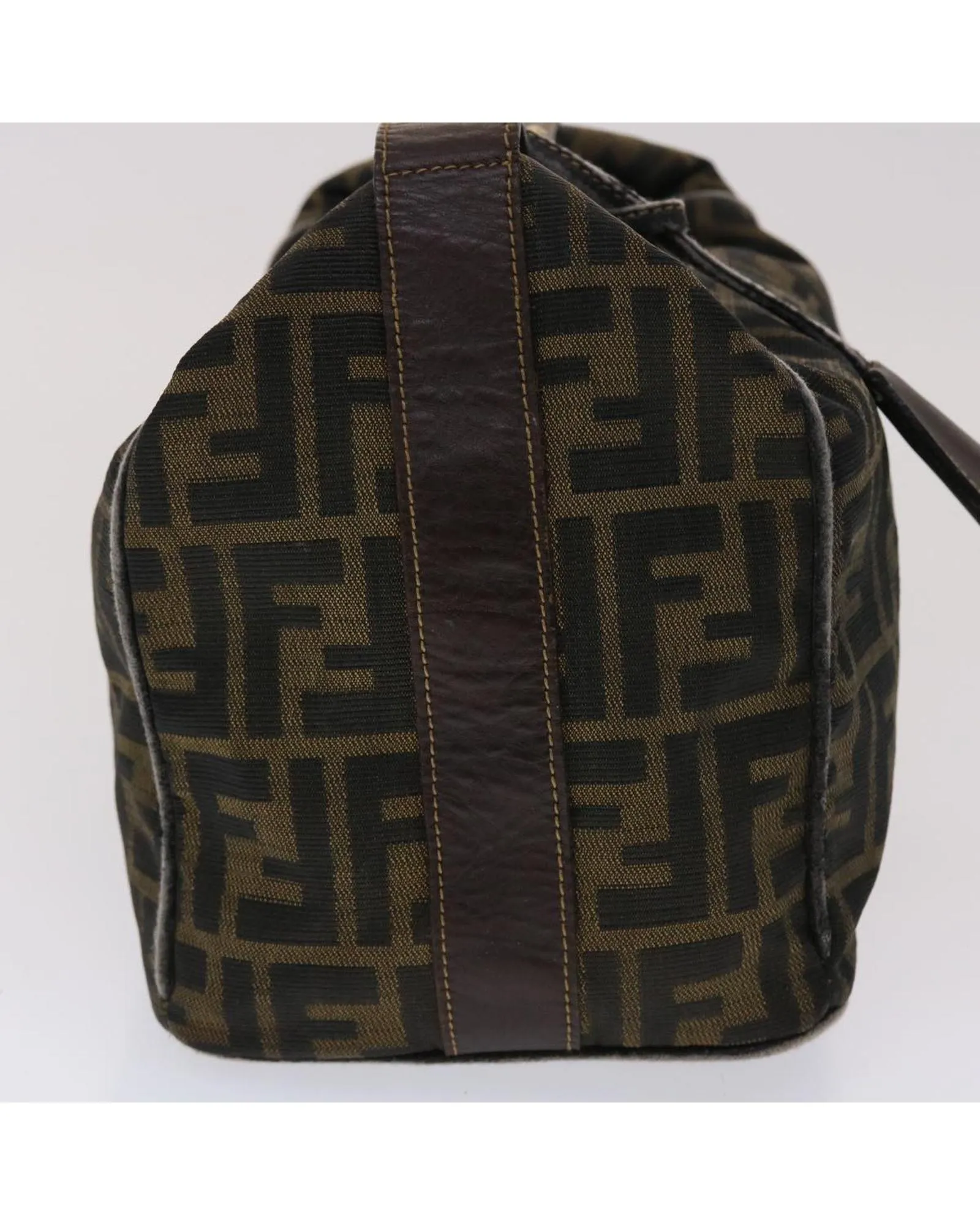 Zucca Canvas Hand Bag - Nylon Brown Black